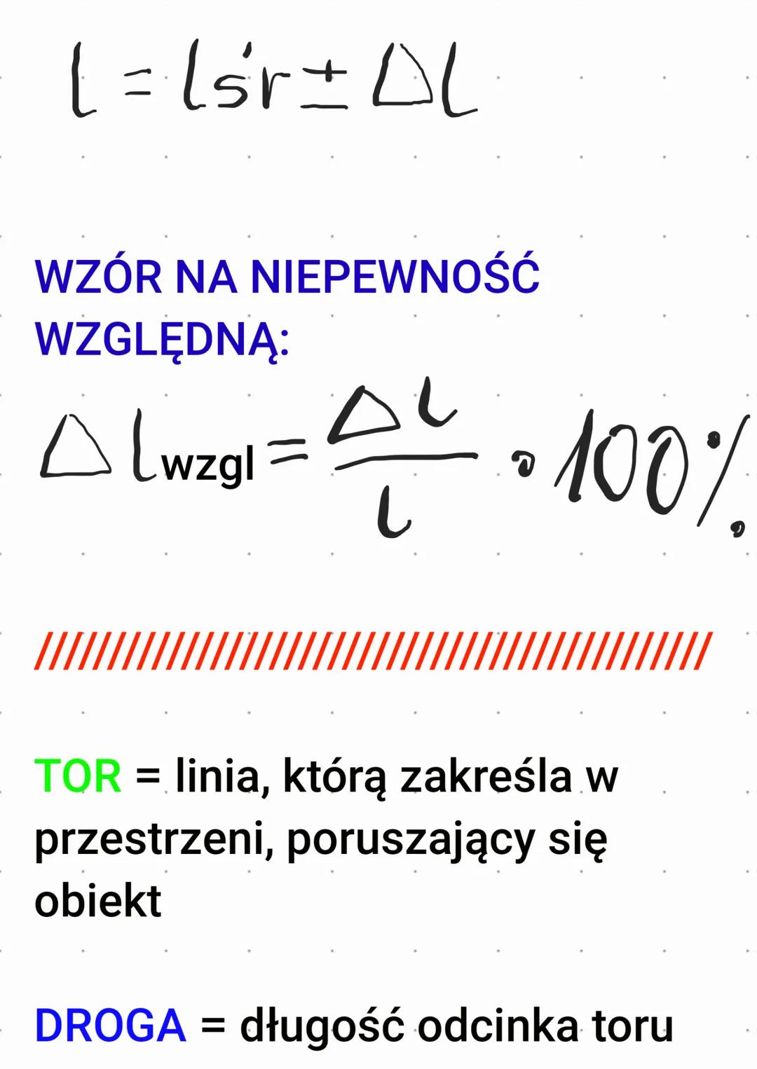 NIEPEWNOŚĆ BEZWZGLĘDNA =
pogarsza dokładność pomiaru.
Każdy pomiar jest obarczony
niepewnością pomiarową
ROZDZIELCZOŚĆ PRZYRZĄDU
POMIAROWEGO