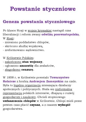 Know Powstanie styczniowe (NE kl 3) thumbnail