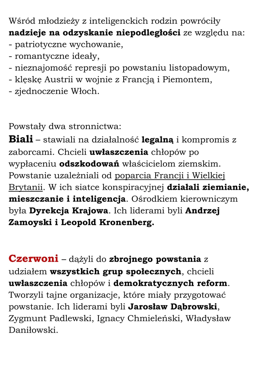 Powstanie styczniowe
Geneza powstania styczniowego
Po klęsce Rosji w wojnie krymskiej nastąpił czas
liberalizacji i reform zwany odwilżą pos