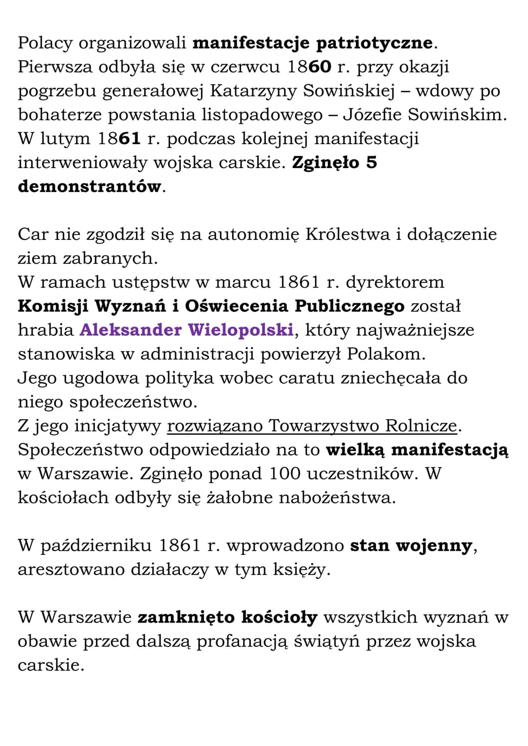 Powstanie styczniowe
Geneza powstania styczniowego
Po klęsce Rosji w wojnie krymskiej nastąpił czas
liberalizacji i reform zwany odwilżą pos