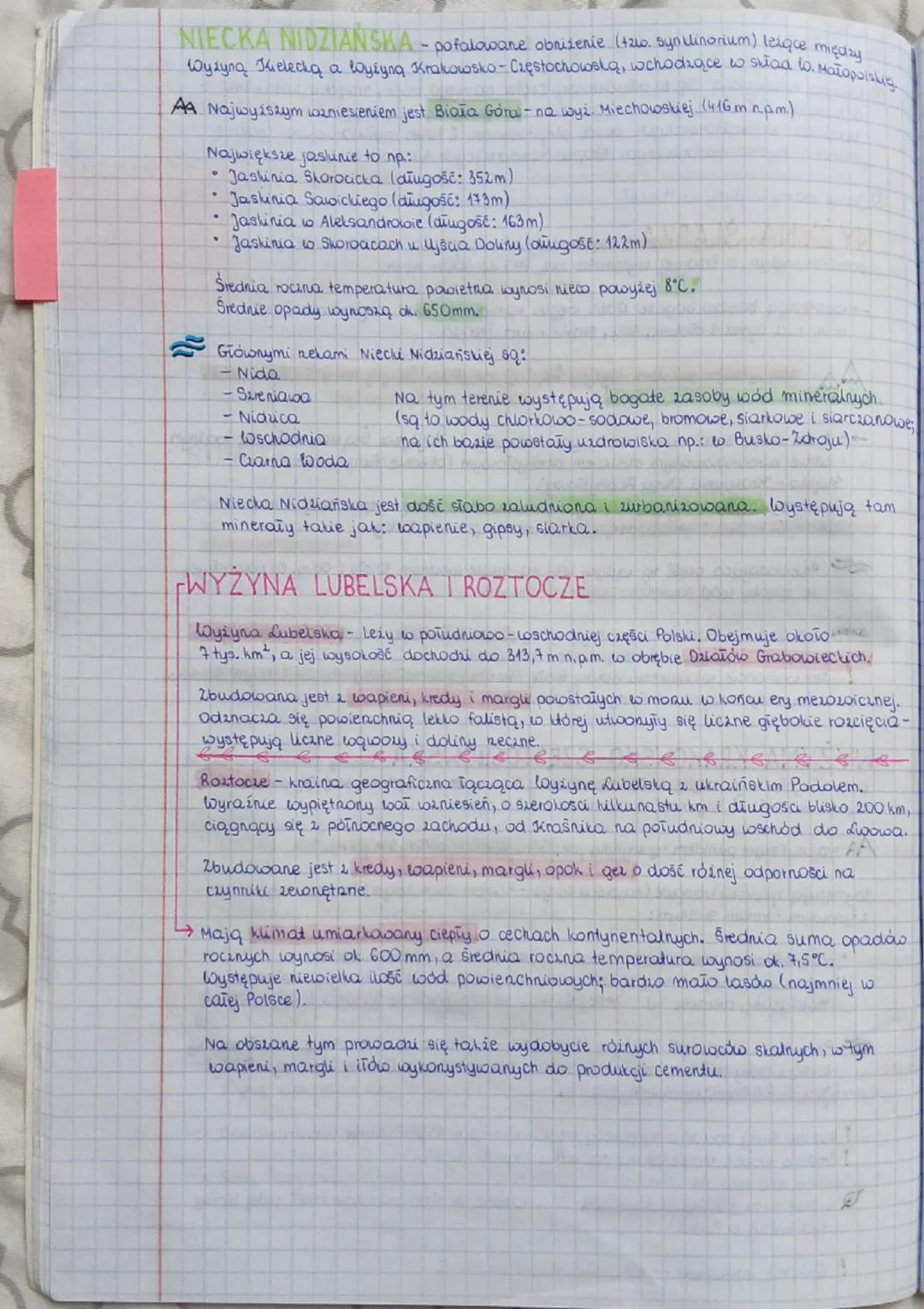 Temat: wpływ budowy geologicznej na środowisko wyżyn.
Wyżyny rozciągają się w południowej części naszego kraju, między kotlinami
a nizinami.