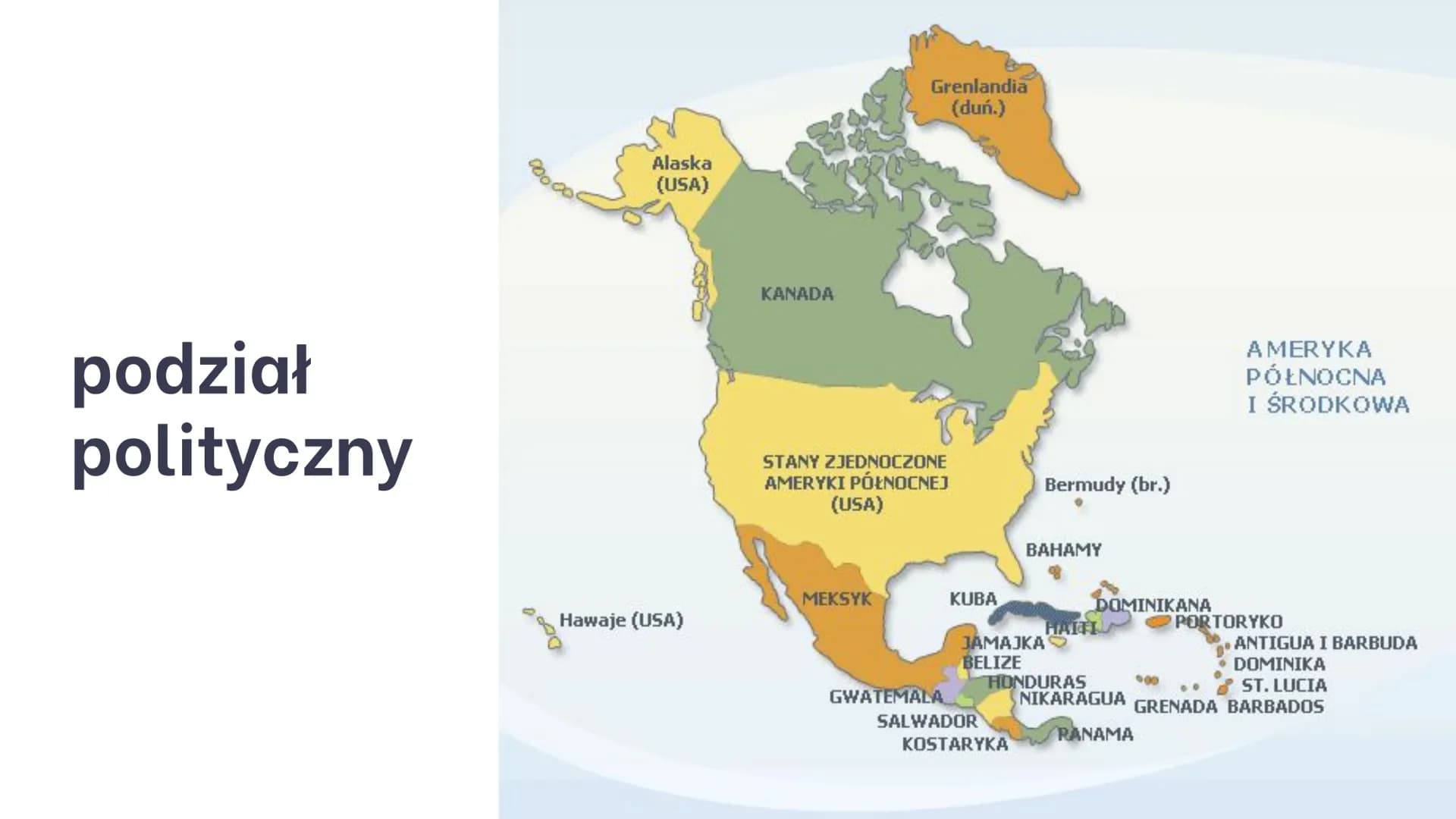 10
1
10
TURYSTYKA W
AMERYCE
PÓŁNOCNEJ
0
10 podział
polityczny
P0000
Doo!
Alaska
(USA)
Hawaje (USA)
KANADA
Grenlandia
(duń.)
STANY ZJEDNOCZON