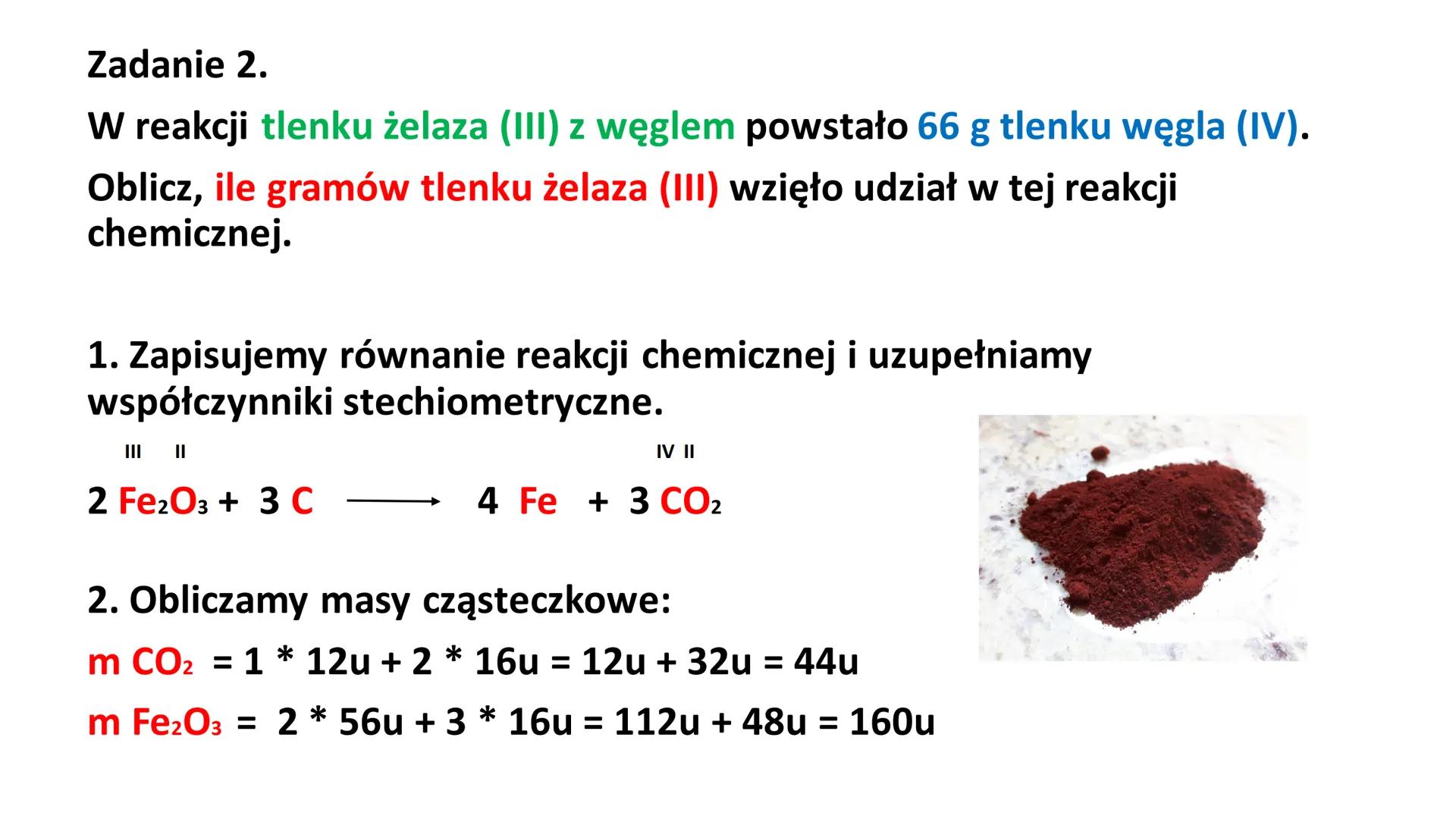 # OBLICZENIA
# STECHIOMETRYCZNE Obliczenia stechiometryczne

To obliczenia wykonywane na podstawie równań
reakcji chemicznych z wykorzystani