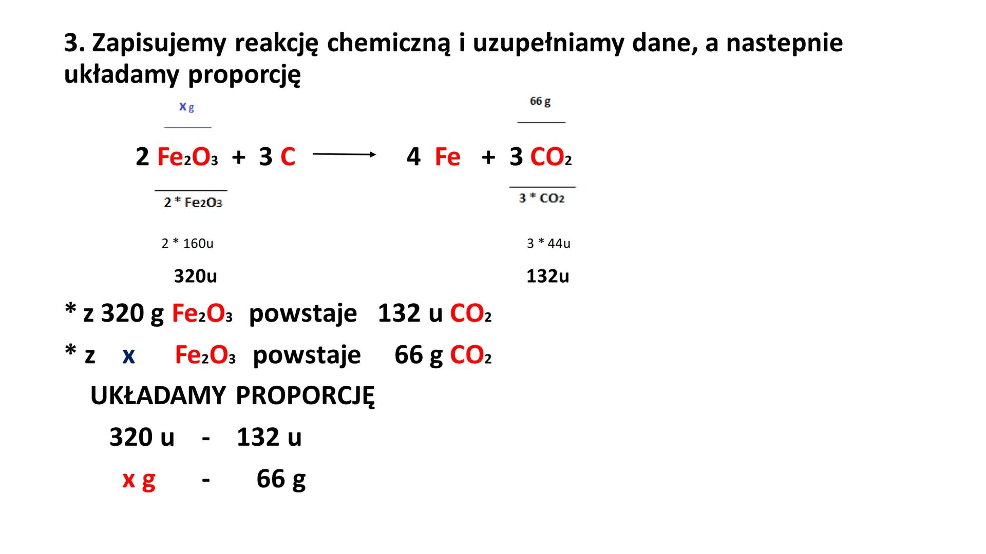 # OBLICZENIA
# STECHIOMETRYCZNE Obliczenia stechiometryczne

To obliczenia wykonywane na podstawie równań
reakcji chemicznych z wykorzystani