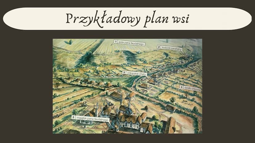 DO
Średniowieczne
wsie i miasta
V
V
V
♥
V
V
V
V
V
V
V
88
Lancone
188lUla8
目 Rolnictwo
Po upadku cesarstwa rzymskiego w Europie powrócono do 