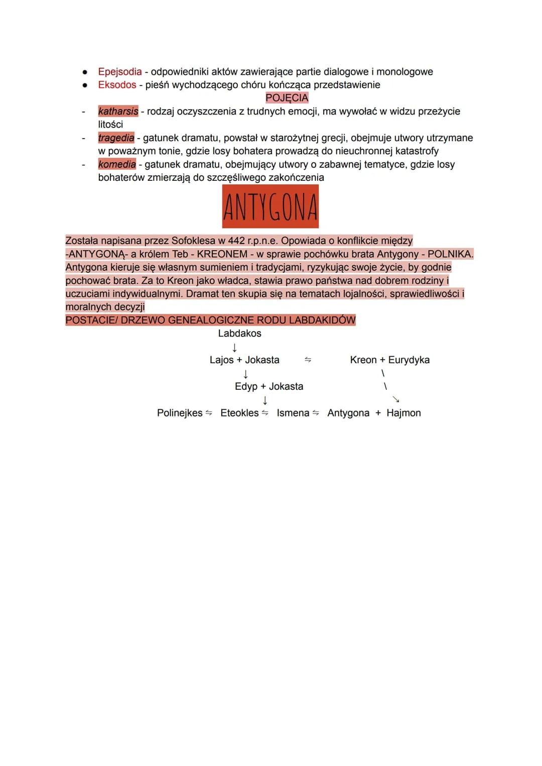 TEATR ANTYCZNY
Ukształtował się w VI w.p.n.e.. Obchodzono specjalne święta ku czci Dionizosa (bóg
płodności, winnej latorośli i wina), które