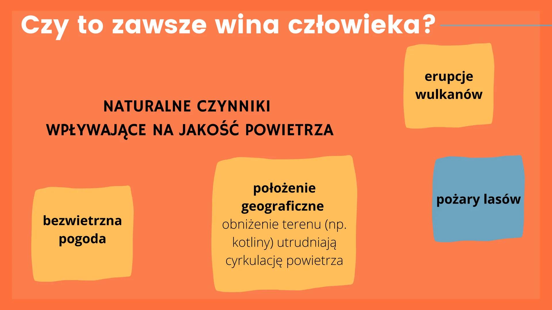 Kwaśne
opady Przyczyny
rozwój przemysłu i motoryzacji
emisja tlenków siarki, azotu, węgla
łączenie tlenków z parą wodną
odczyn kwasowy deszc
