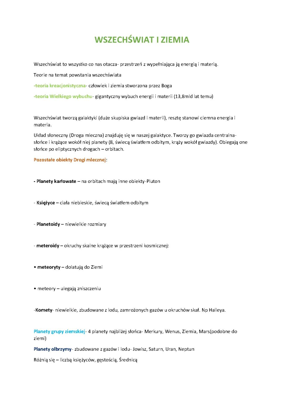 Odkrywaj Wszechświat i Ziemię: Geografia i Astronomia