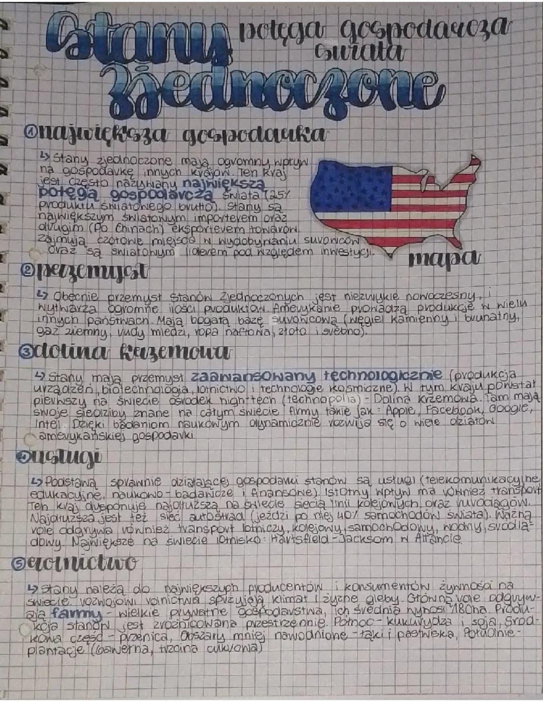 Stany Zjednoczone - potęga gospodarcza świata