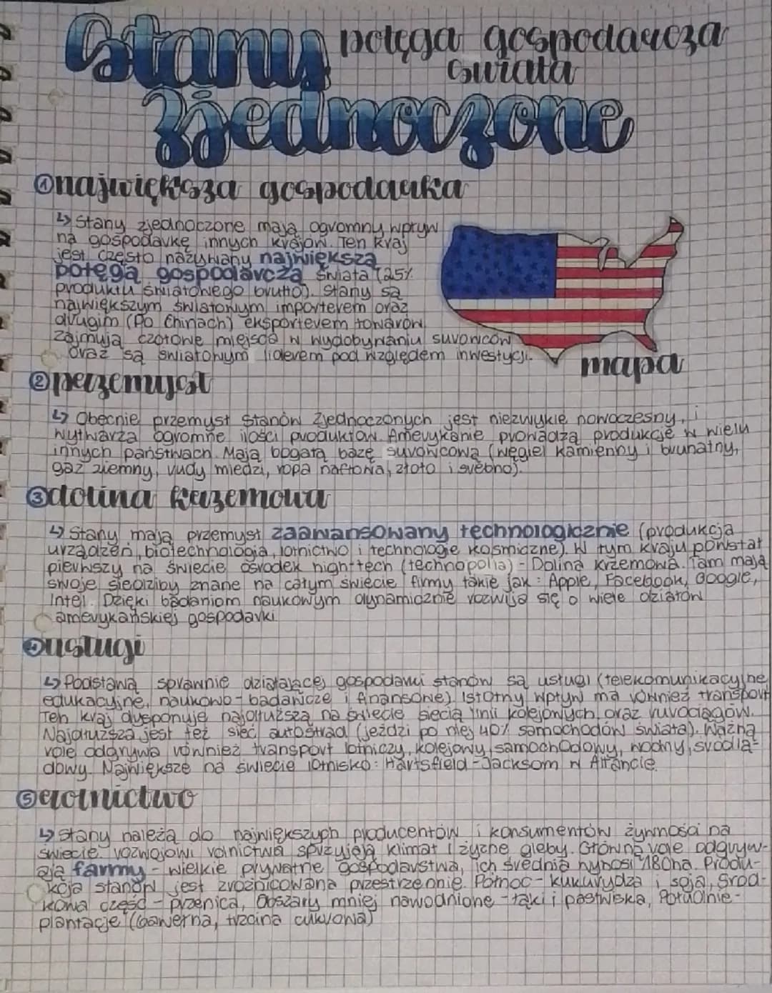 Stanis potiga gospodarcza
Zjednoczone
@największa gospodarka
Stany Zjednoczone mają ogromny wpływ
na gospodarkę innych krajów. Ten kraj
jest