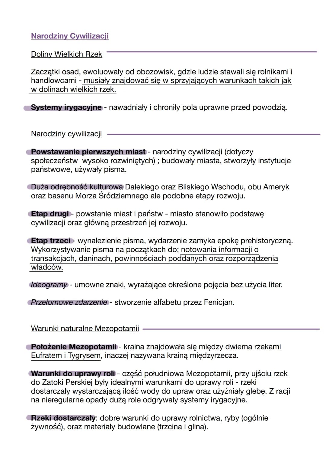 
<h2 id="cywilizacjewielkichrzek">Cywilizacje wielkich rzek</h2>
<p>Zaczątki osad, ewoluowały od obozowisk, gdzie ludzie stawali się rolnika