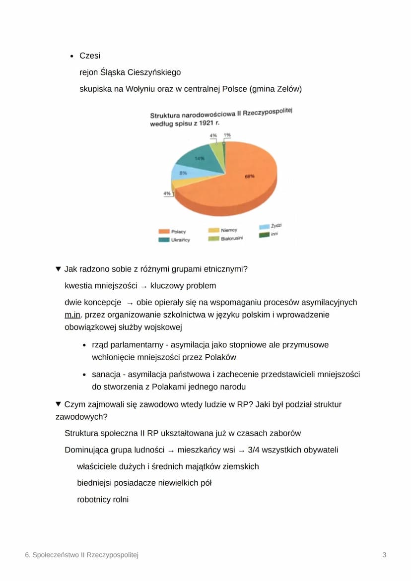 i
6. Społeczeństwo II
Rzeczypospolitej
▼ Jak wyglądała sytuacja społeczna w II Rzeczypospolitej?
Obszar odrodzonej RP = 390 tys. km2
Liczba 