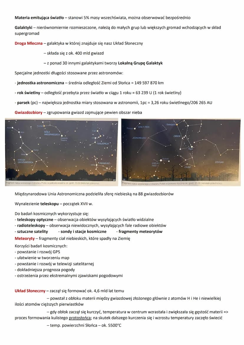 Teoria geocentryczna - Słońce i inne ciała niebieskie krążą wokół Ziemi; uważano
tak do XVI wieku
Teoria heliocentryczna - Ziemia i inne pla