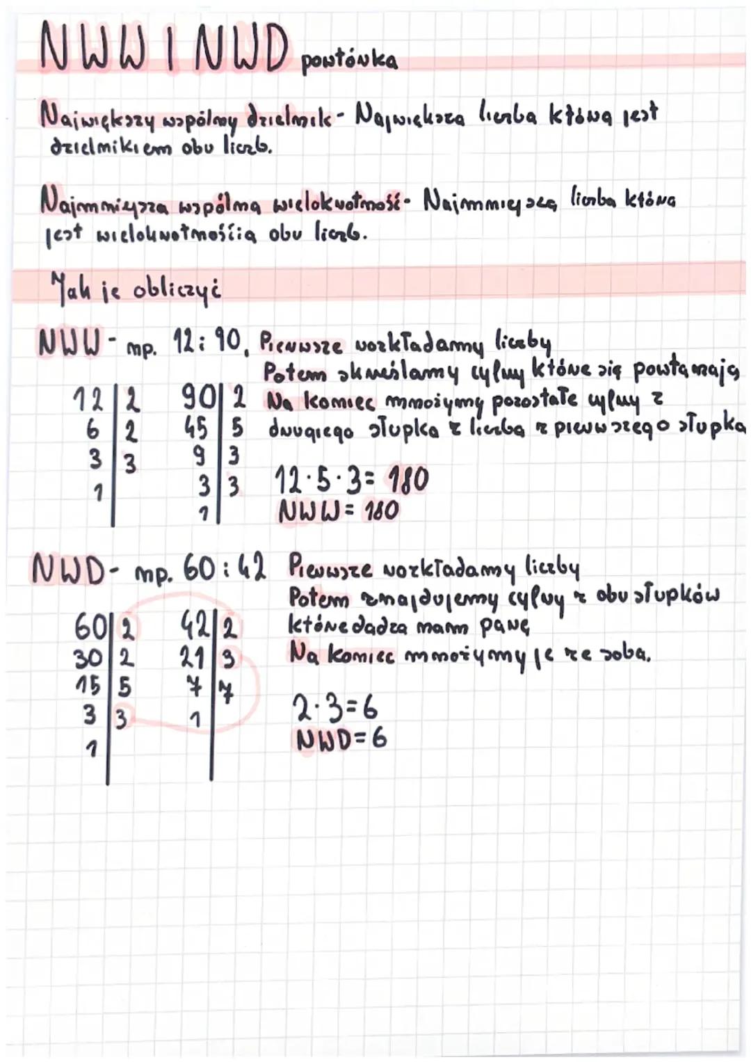 NWW I NWD powtórka 