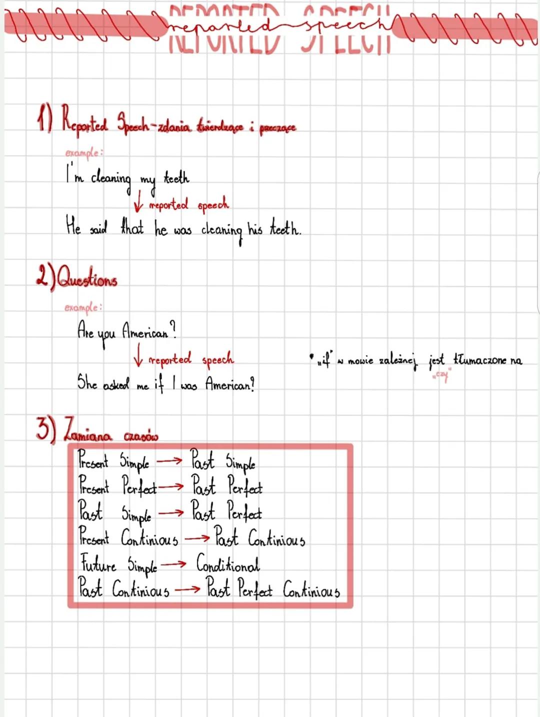 Mowa zależna i niezależna w języku angielskim