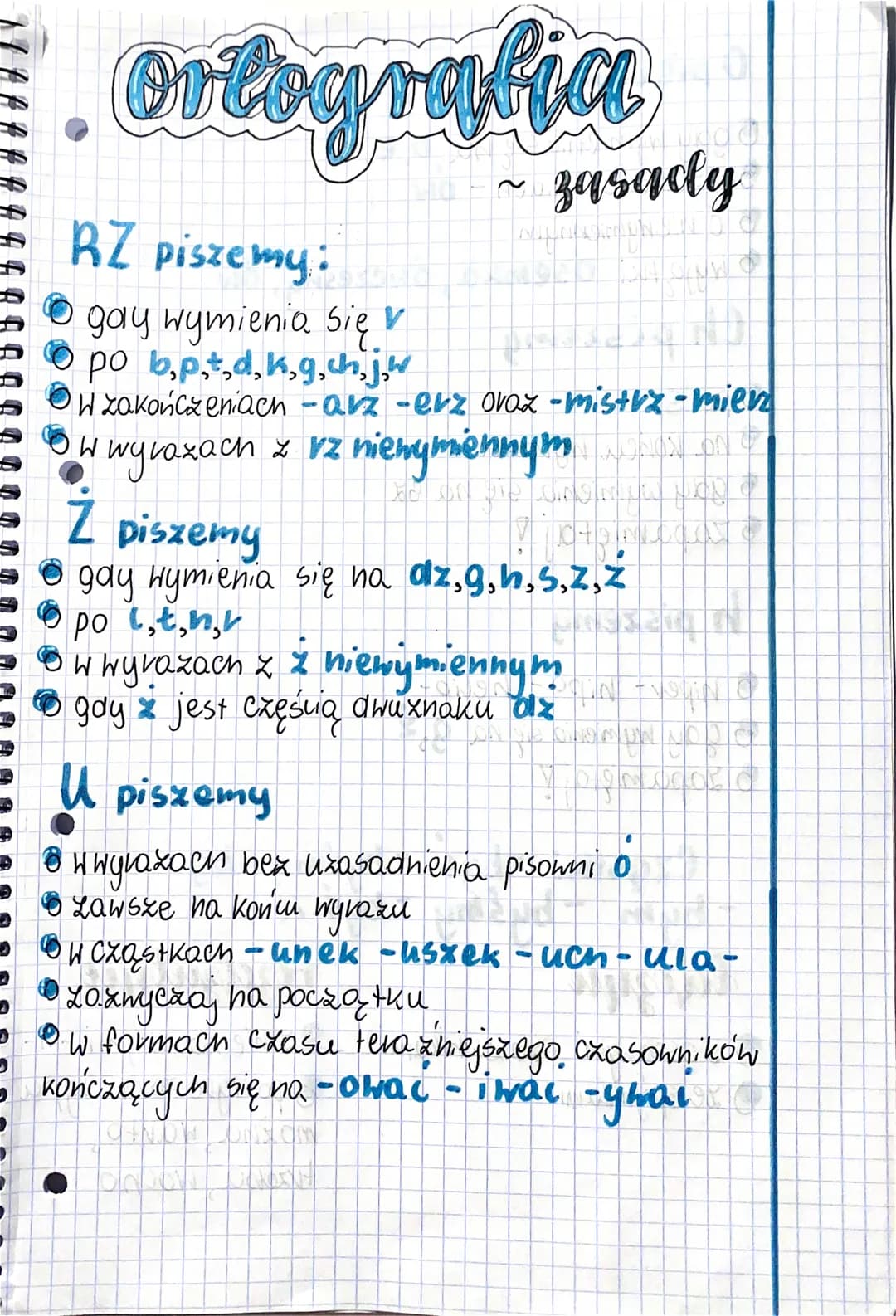 D
D
ortografia
mago
~ zasacly
RZ piszemy:
gay wymienia się r
po b,p,t,d,k,g,ch,j,w
W zakończeniach -arz-erz oraz - mistrz -mien
W wyrazach z