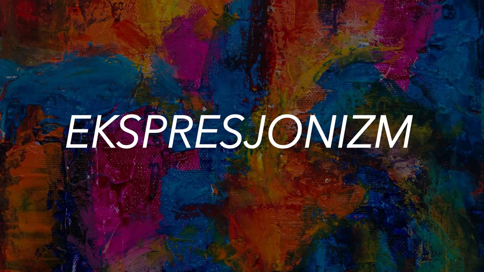 EKSPRESJONIZM Co to jest?
-
Jest to z (łac. expressio – „wyraz, wyrażenie”) – kierunek artystyczny
w kulturze europejskiej i amerykańskiej p