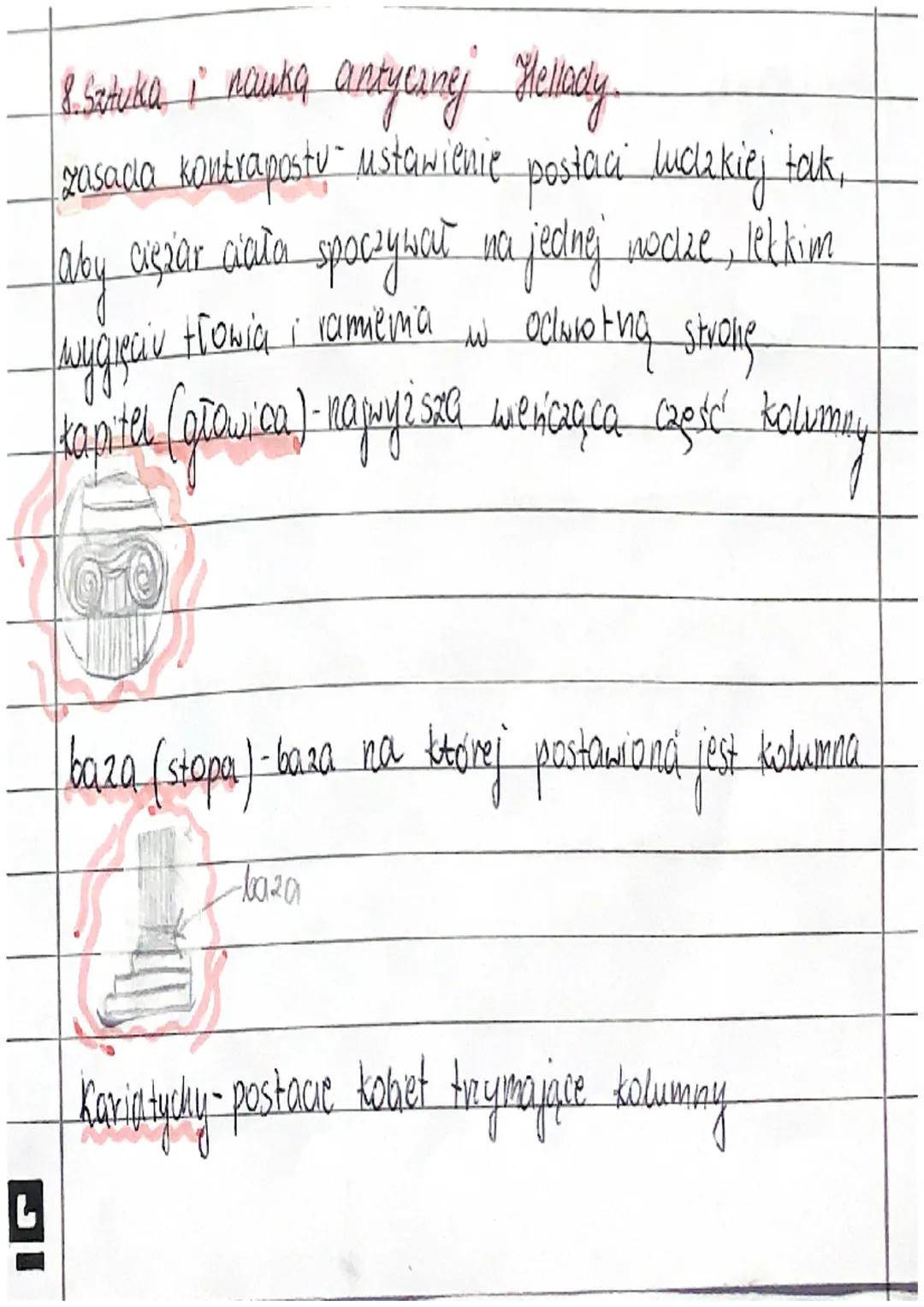 L
& Sstuka i nawka antycznej Hellsely
zasada kontrapostu- ustawienie postaci ludzkiej talk,
laby ciężar ciała spoczywał na jednej nocze, lek