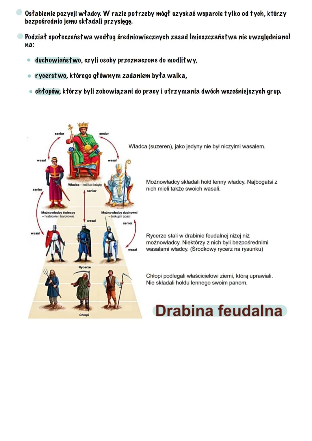 Feudalizm w średniowieczu - cechy, zasady, system, gospodarka, siły zbrojne, Polska