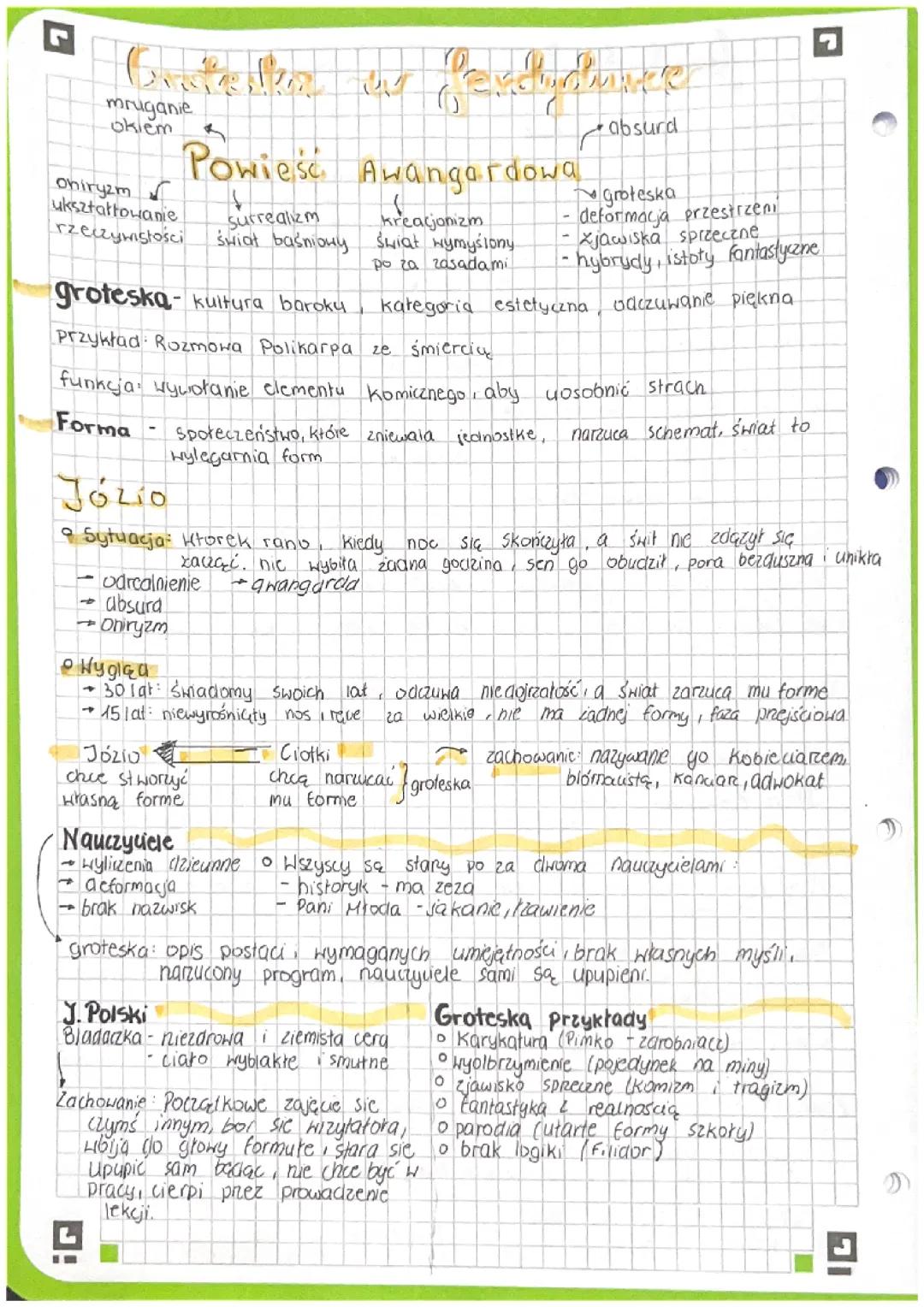 Groteska w Powieści Ferdydurke