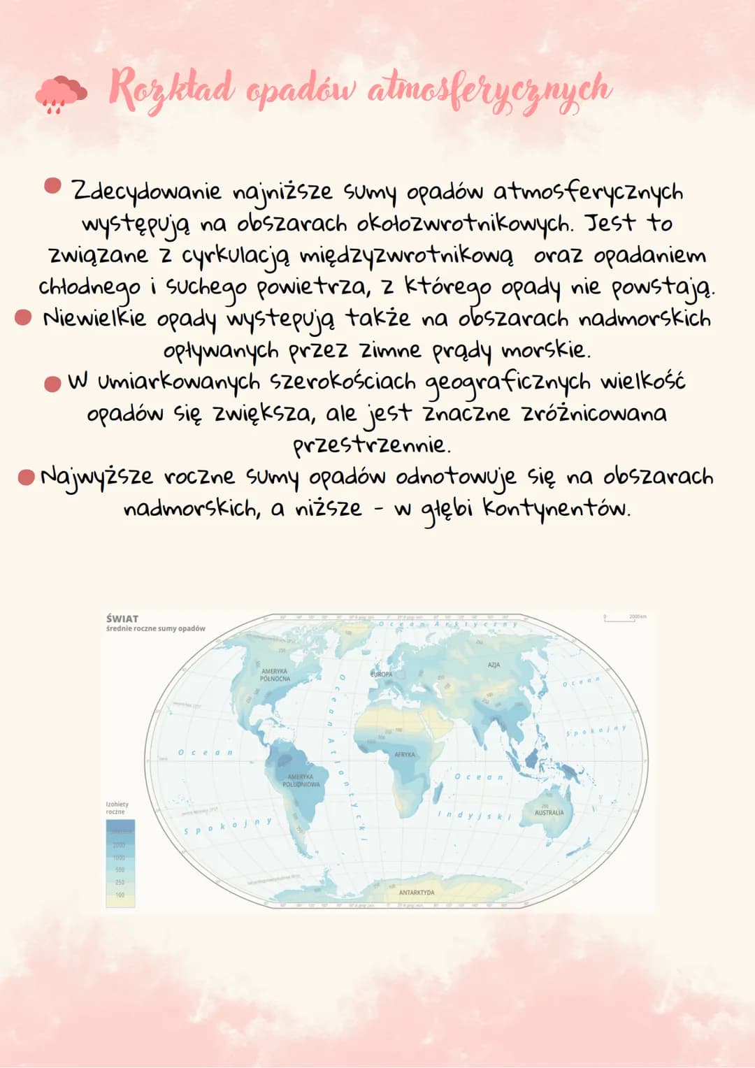 Opady atmosferyczne
Jak powstaja opady?
• Powstawanie opadów jest związane z parą wodną w
powietrzu.
Para wodna może ulegać skraplaniu, czyl