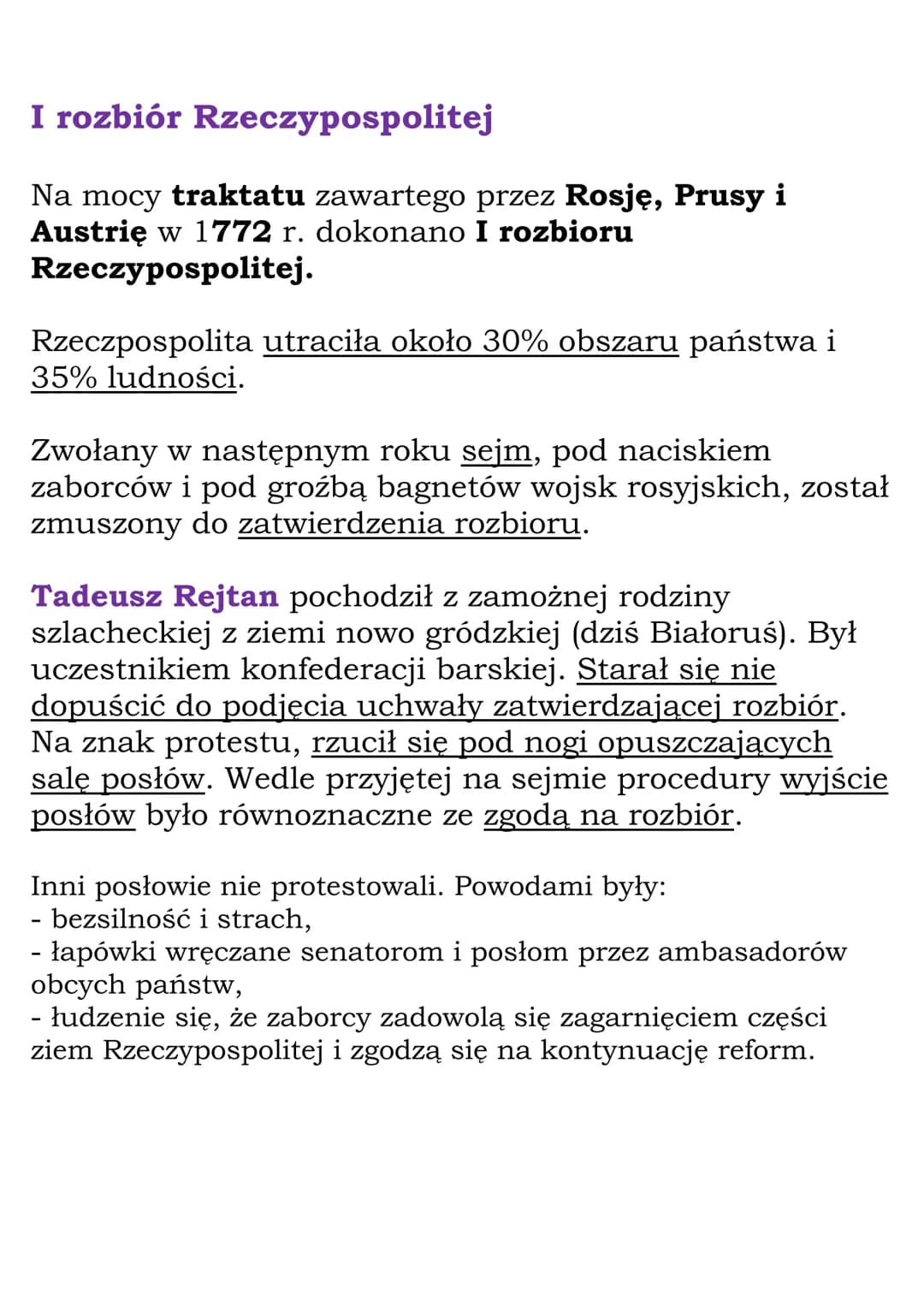 Ostatnia wolna elekcja i
I rozbiór Rzeczypospolitej
Elekcja Stanisława Augusta i pierwsze reformy
Umarł król August III.
W 1764 r. królem zo