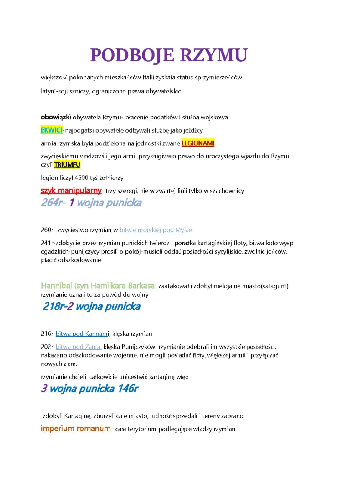 Historia rzym, Podboje Rzymu, Zmiany społeczne w republice rzymskiej 