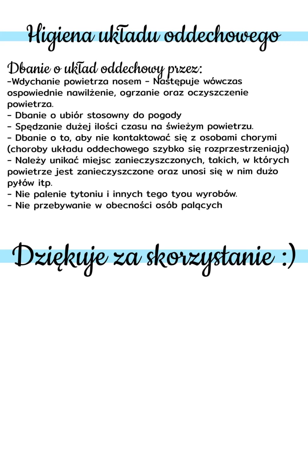 Układ oddechowy
Budowa układu oddechowego
Jama nosowa - Zachodzi w niej najskuteczniejsze
oczyszczanie, nawilrzanie oraz ogrzewanie wdychane