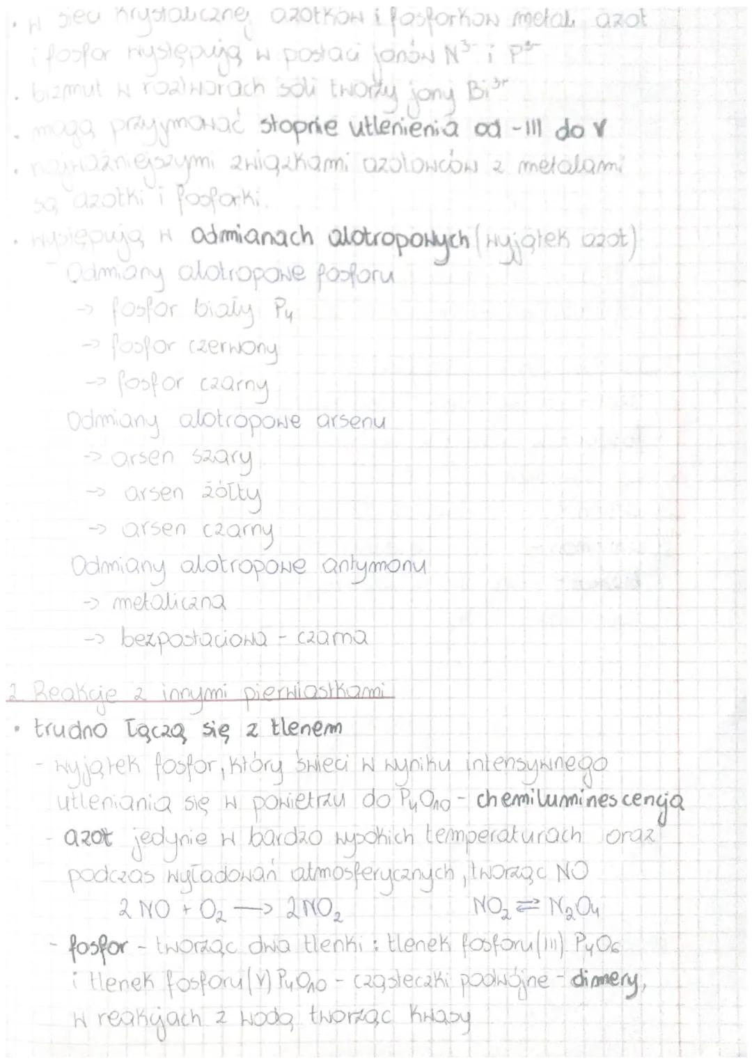 Temat: AZOTOWCE.
9
O
for
0
15
7 N
0
14,01
•
15 P
fosfor
30,97
33 As
arsen
74,92
51 Sb
antymon
121,76
83 Bi
bizmut
208,98
115 Mc
moscow
Malej