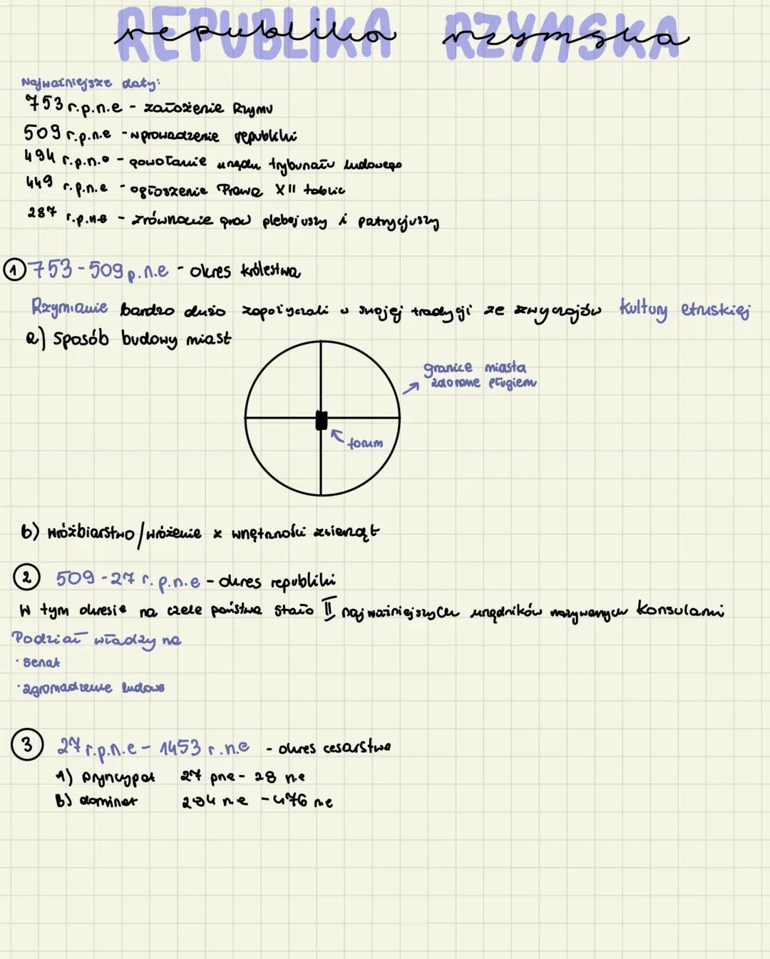 republika
Najwainiejsze daty:
753.p.n.e-założenie
509 r.p.n.e-wprowadzenie
494
449
287
-
r.p.n. - powołanie ungdu trybunału ludowego
r.p.n.e