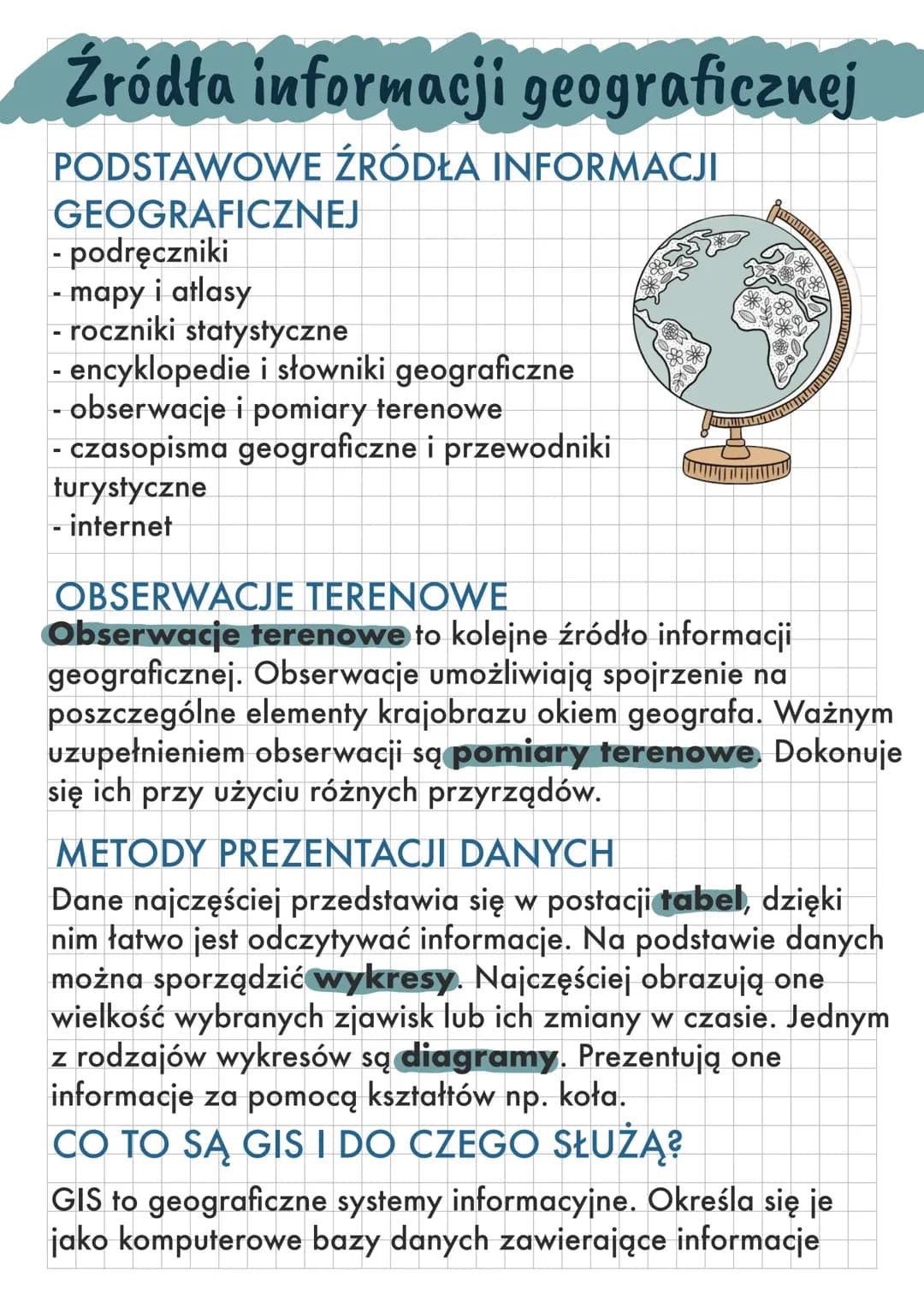 Źródła informacji geograficznej