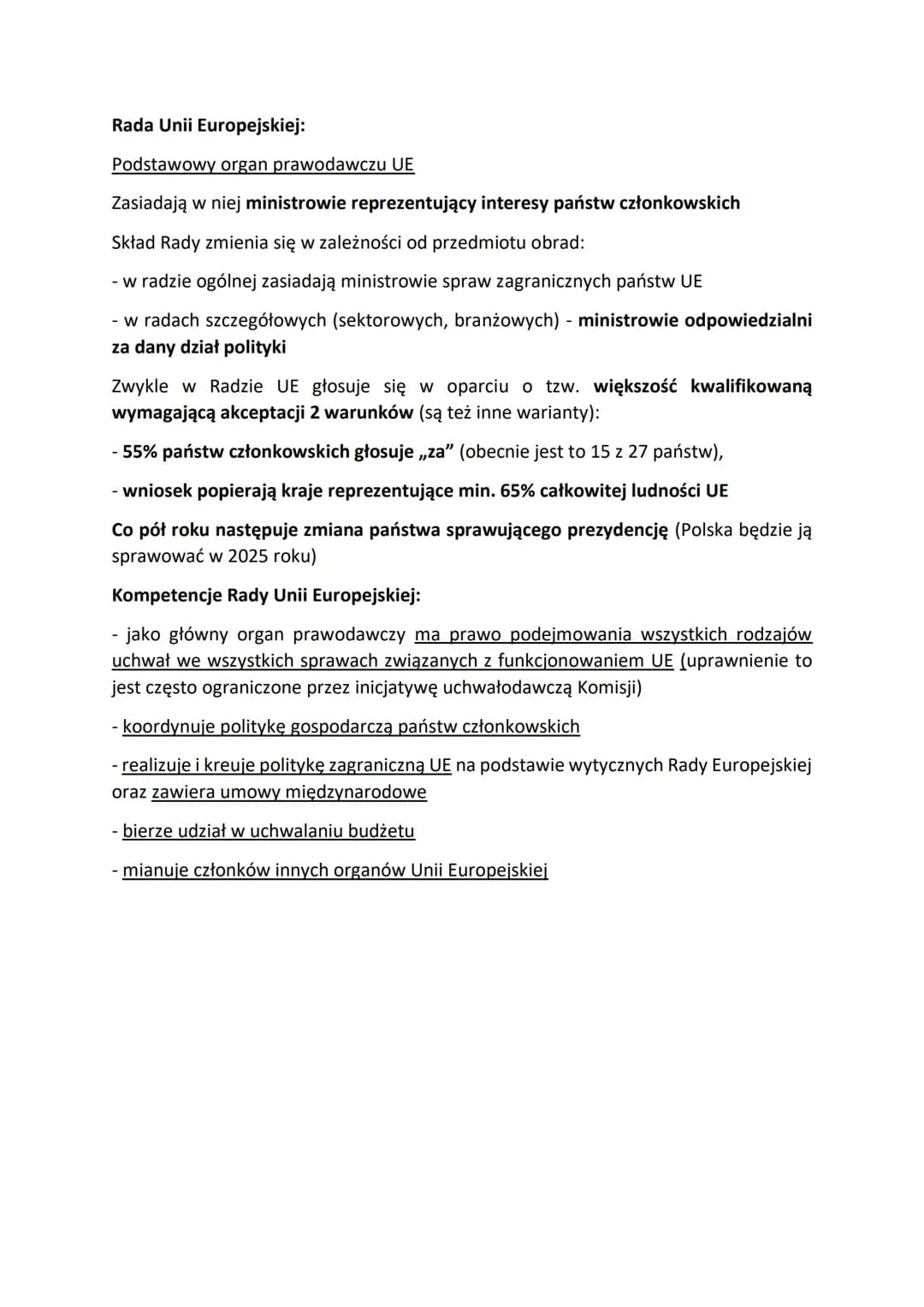 Unia Europejska (UE)
- orgnizacja o charakterze społeczno-polityczno-gospodarczym
- powstałała w 1993 roku na mocu traktatu z Maastricht
- j