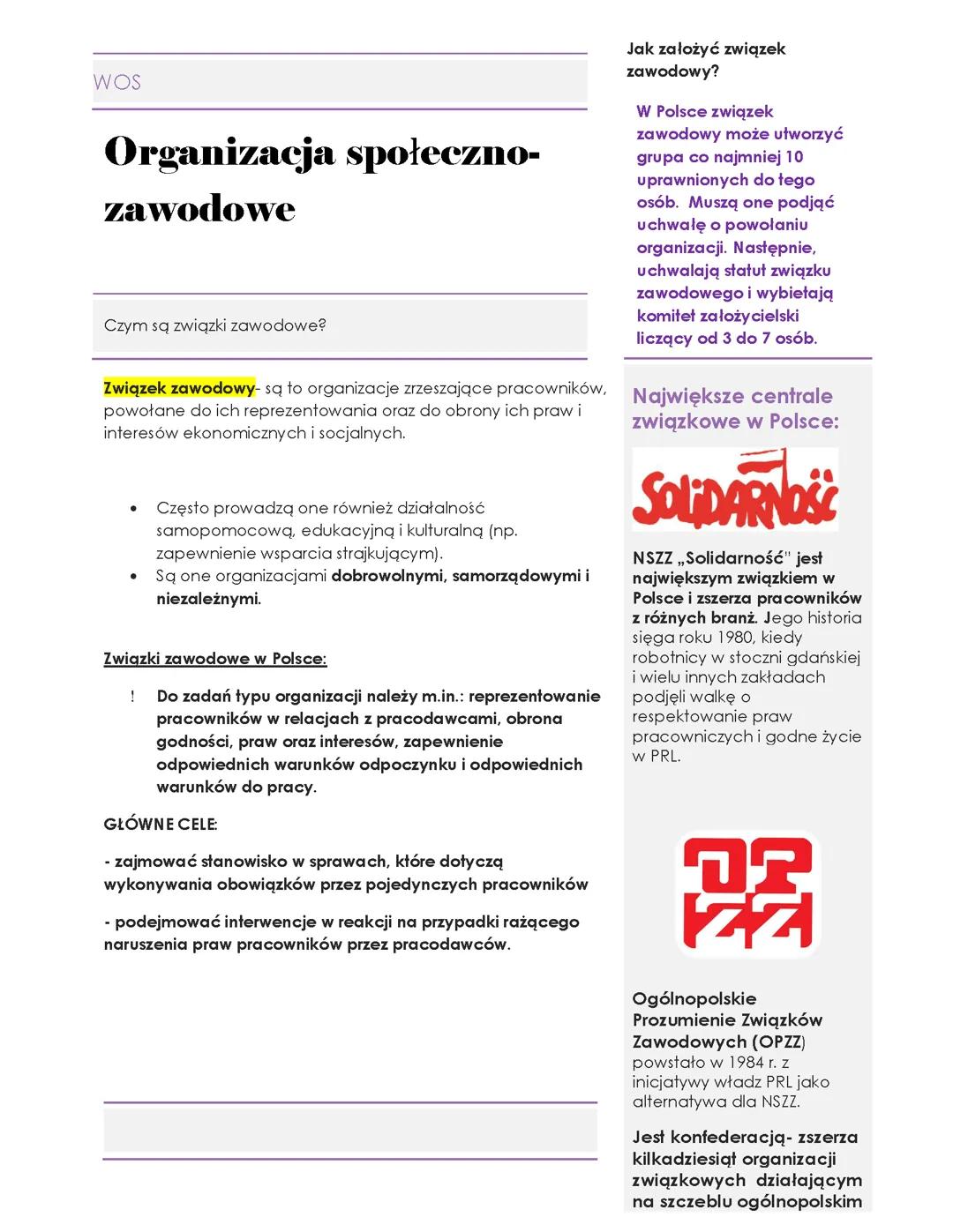 Organizacje społeczno-zawodowe