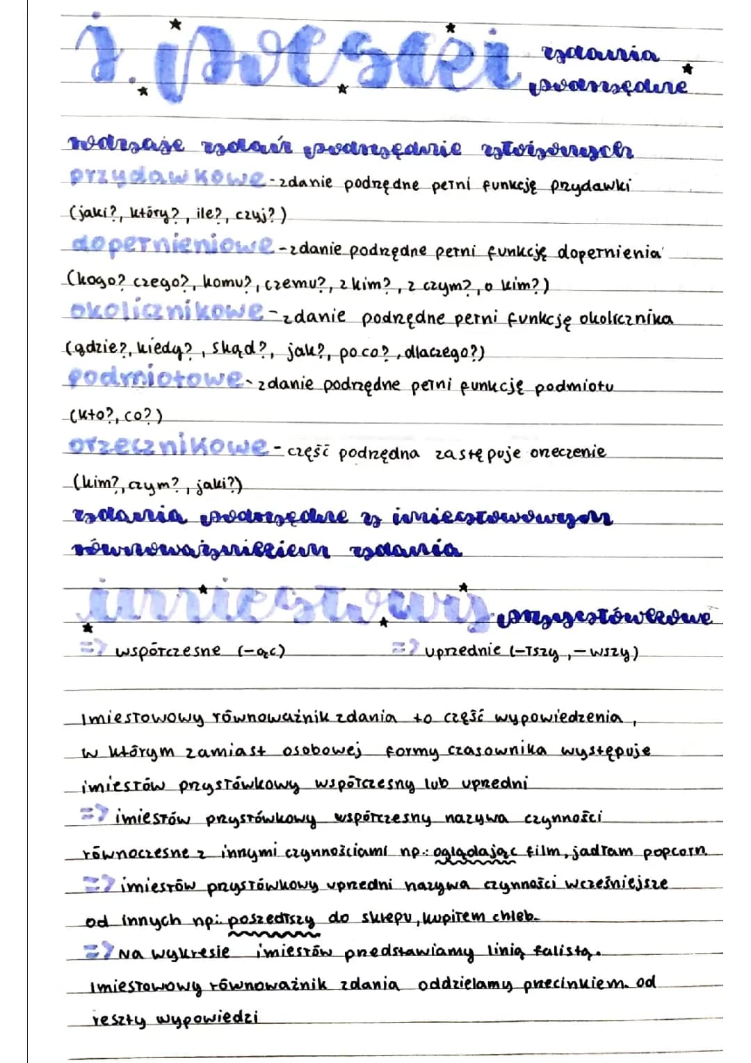 zdania podrzędne