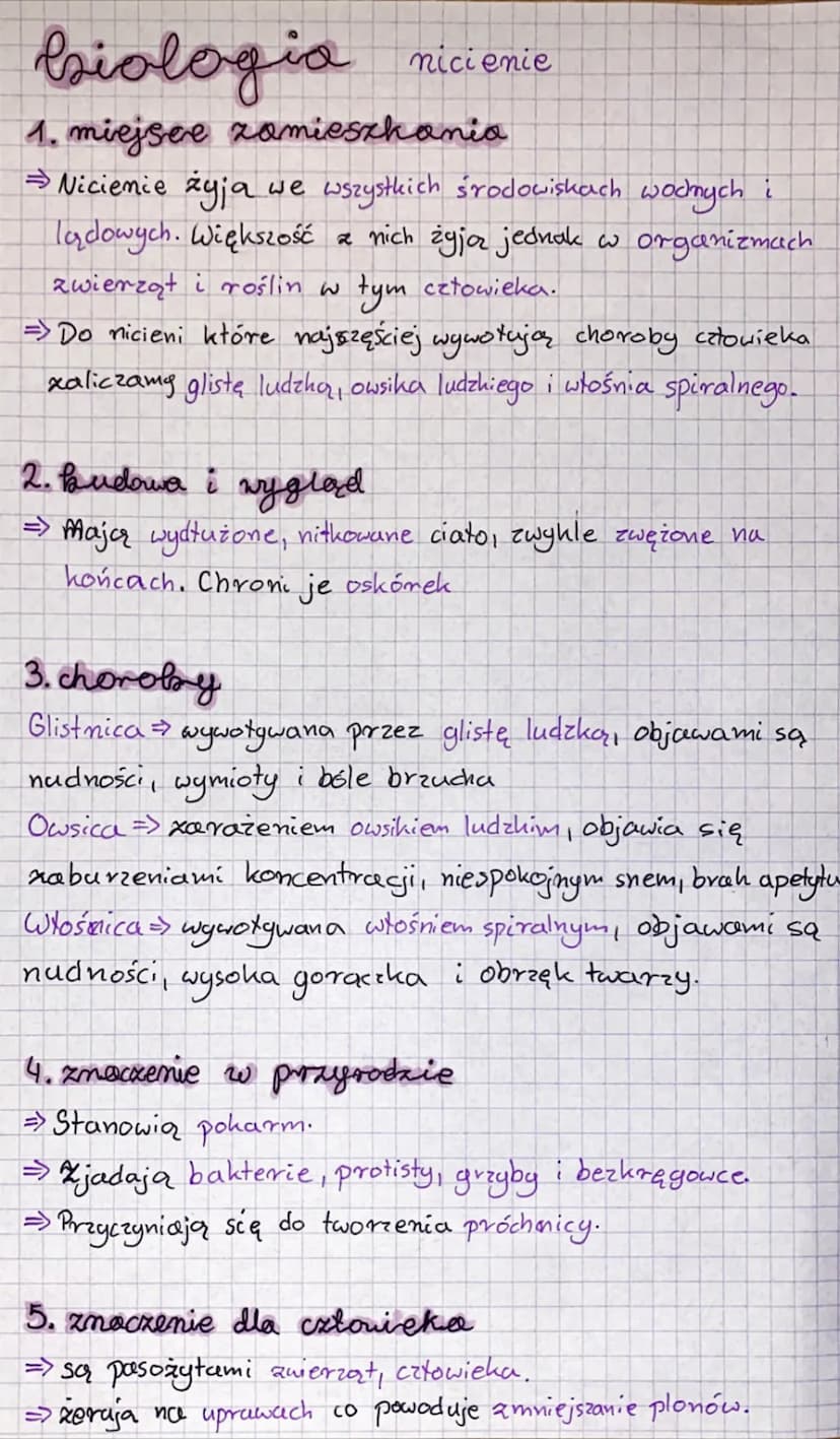 biologia pierścienice
7. miejsce zamieszkania i wygląd
⇒ Większość żyje w morzach i oceanuch, głównie w glebie.
=> Maja wydłużone, walcowane