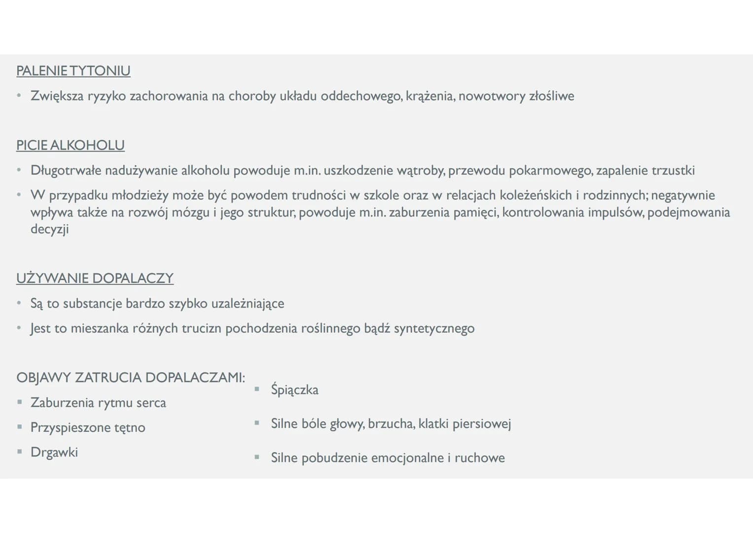 ZASADY ZDROWEGO STYLU ŻYCIA ZDROWIE
Według WHO (Światowa Organizacja Zdrowia) – zdrowie to nie tylko brak
choroby czy niepełnosprawności, al
