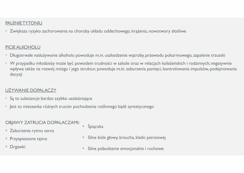 ZASADY ZDROWEGO STYLU ŻYCIA ZDROWIE
Według WHO (Światowa Organizacja Zdrowia) – zdrowie to nie tylko brak
choroby czy niepełnosprawności, al