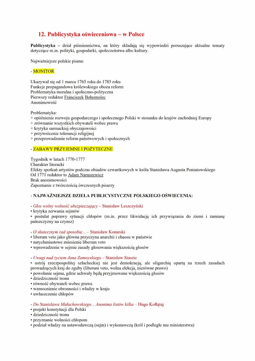 OŚWIECENIE
1. Chronologia
W Europie:
• początek - pod koniec XVII w. - często uznaje się 1688 rok, czyli datę rewolucji, w Anglii która zacz