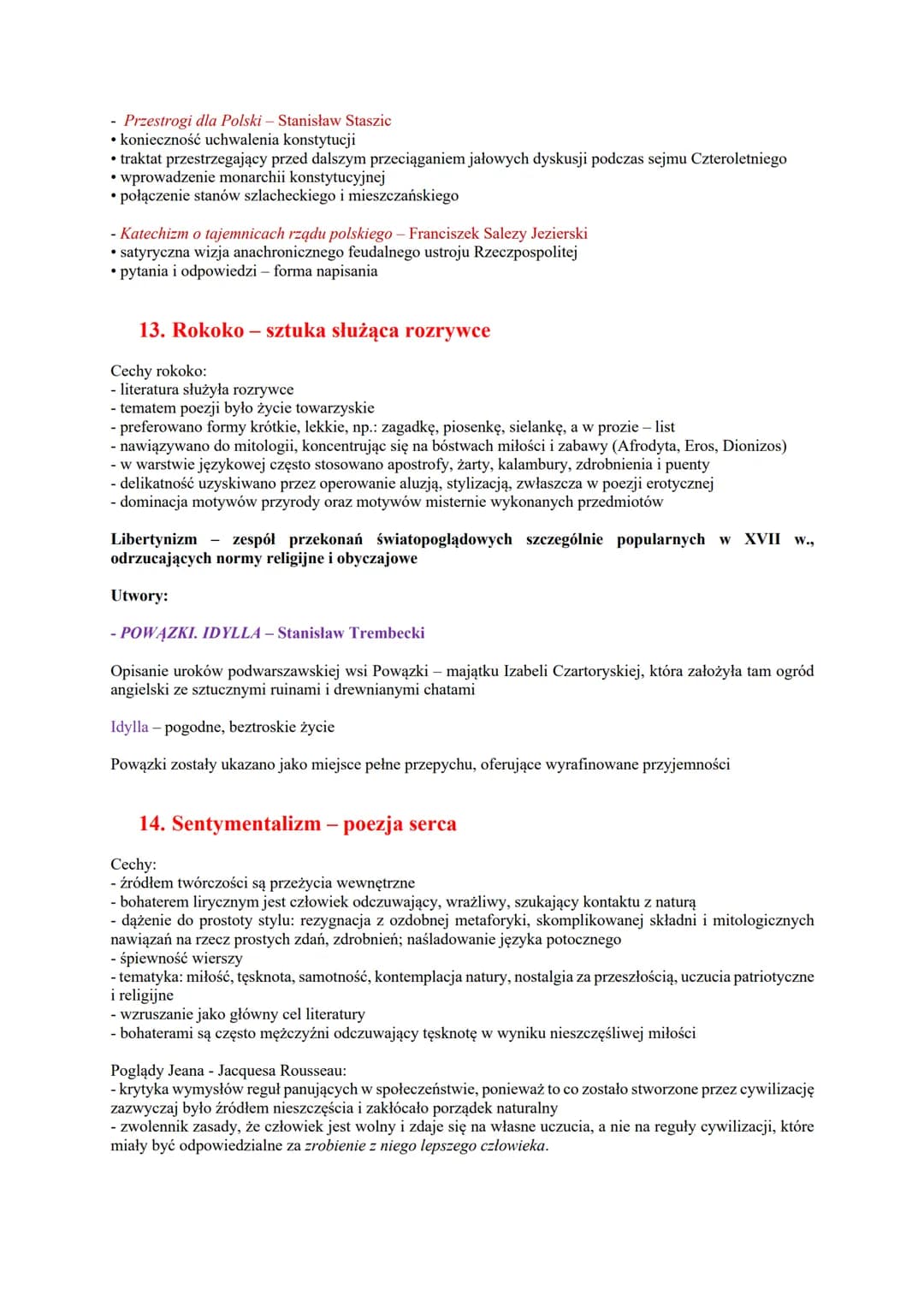 OŚWIECENIE
1. Chronologia
W Europie:
• początek - pod koniec XVII w. - często uznaje się 1688 rok, czyli datę rewolucji, w Anglii która zacz