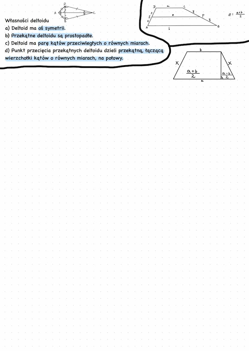 Pole prostokąta i kwadratu
Przekątne prostokąta dzielą go na cztery trójkąty o równych polach.
P=a·b·
M
P= π-p²
066²2pr
avg
16
a
B
P₁²-²
π. 