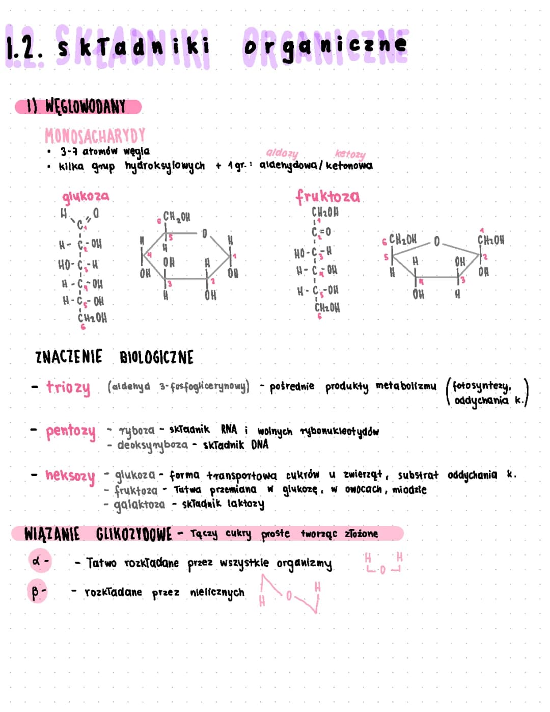 Chemizm życia biologia organiczna