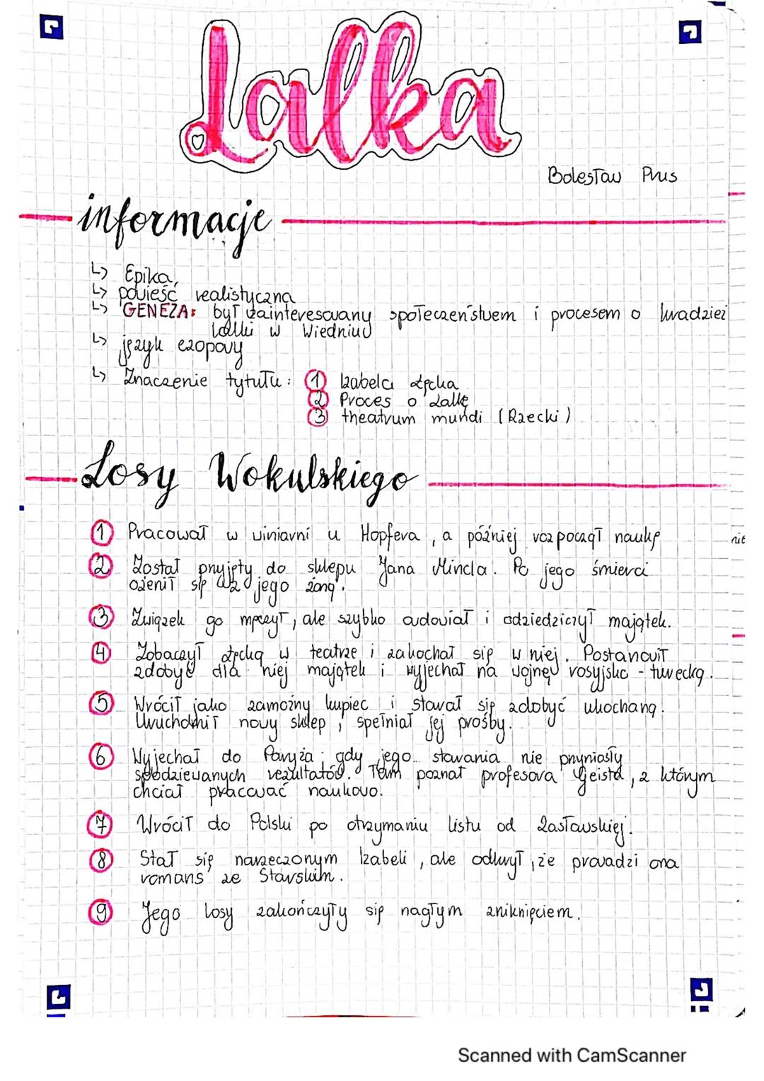 L
Lalka
- informacje
L>
изяди схорошу
27 Znaczenie tytułu: D kabelci tęcha
↳ Epika,
Ly poviesc vealistycana
GENEZA by bainterescuany społecz