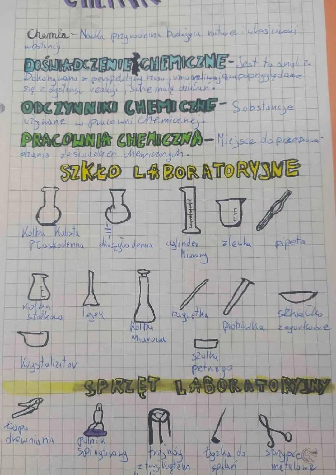 Podstawowe zasady bezpieczeństwa podczas pracy na lekcjach chemii