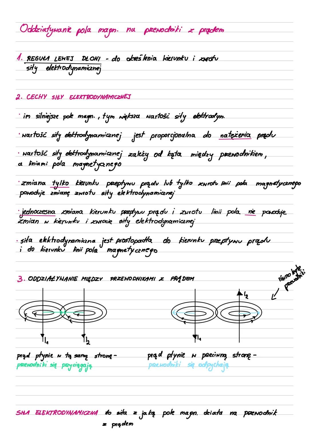 # POLE MAGNETYCZNE

↳ to pocestrzeń, w której stwierdza się istnienie
sit magnetycznych

LINIE POLA MAGNETYCZNEGO służą do prorficznepo
prze