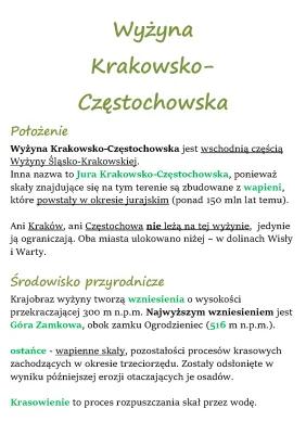 Know Wyżyna Krakowsko-Częstochowska (WSiP kl. 5) thumbnail