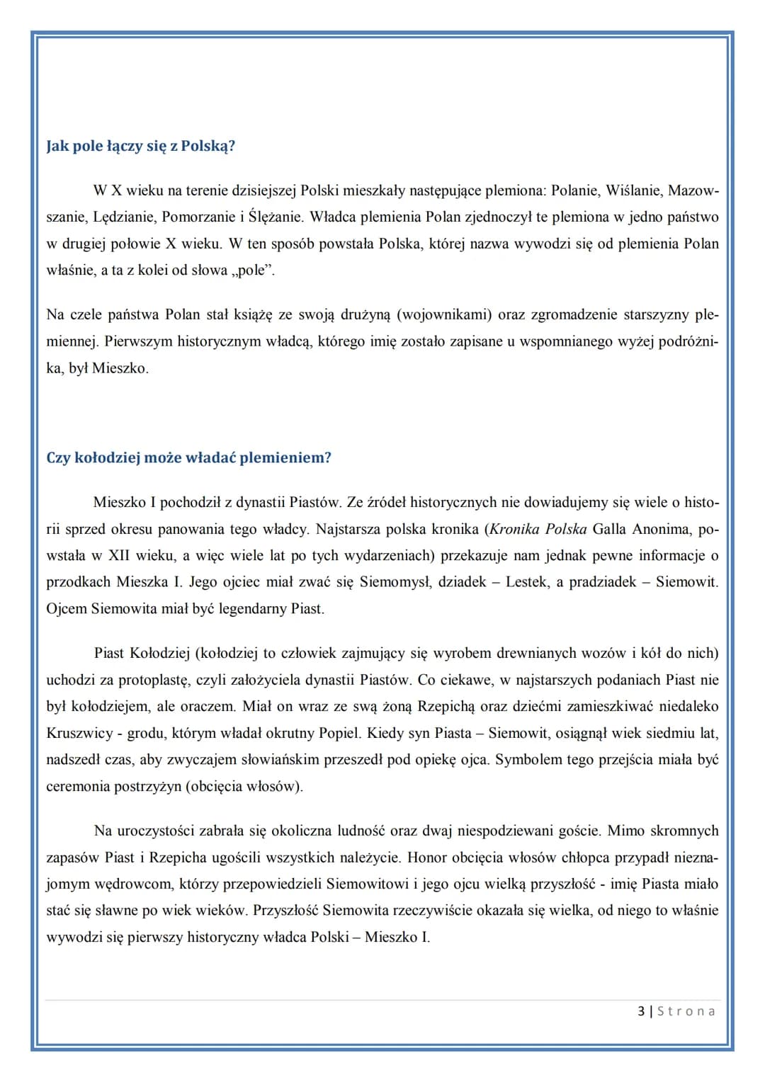 POCZĄTKI PAŃSTWA
POLSKIEGO
1 | Strona Co zawdzięczamy podróżnikowi z dalekich krain?
Około połowy X wieku zawitało na kartach historii państ