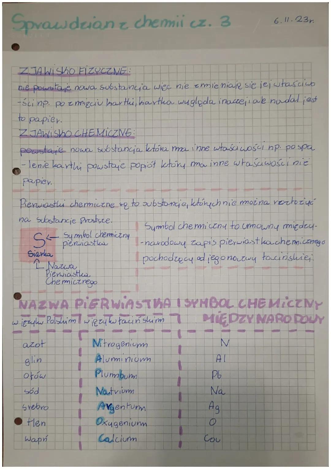 Sprawdzian z chemii
s 10
.
•
G
·
Ogrzewanie
połysk
gęstość
twardość
A
CIAŁO FIZYCZNE: ng:
1 Substancia: np:
-wata wkrowa - drut miedziany
-w