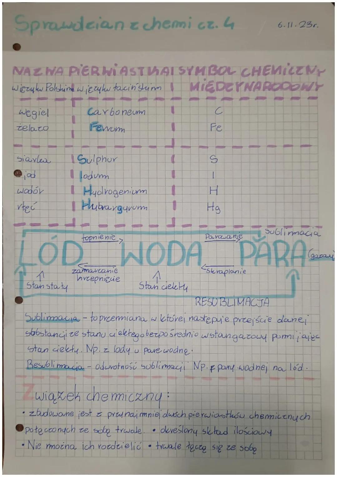Sprawdzian z chemii
s 10
.
•
G
·
Ogrzewanie
połysk
gęstość
twardość
A
CIAŁO FIZYCZNE: ng:
1 Substancia: np:
-wata wkrowa - drut miedziany
-w