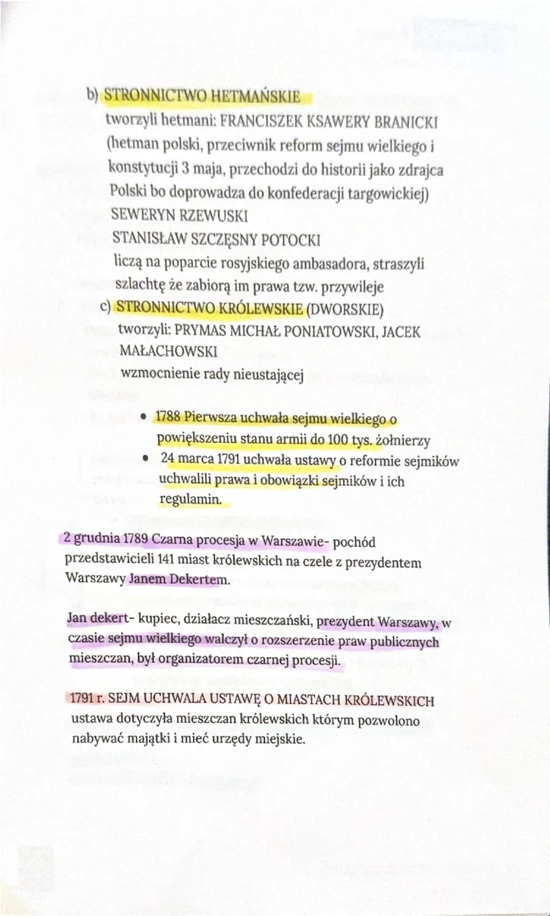 RPW XVIII w.
1 temat
1697- august II Mocny królem Polski ( doszło do podwójnej elekcji, w
Krakowie Koronował się i przyjął imię August II, u