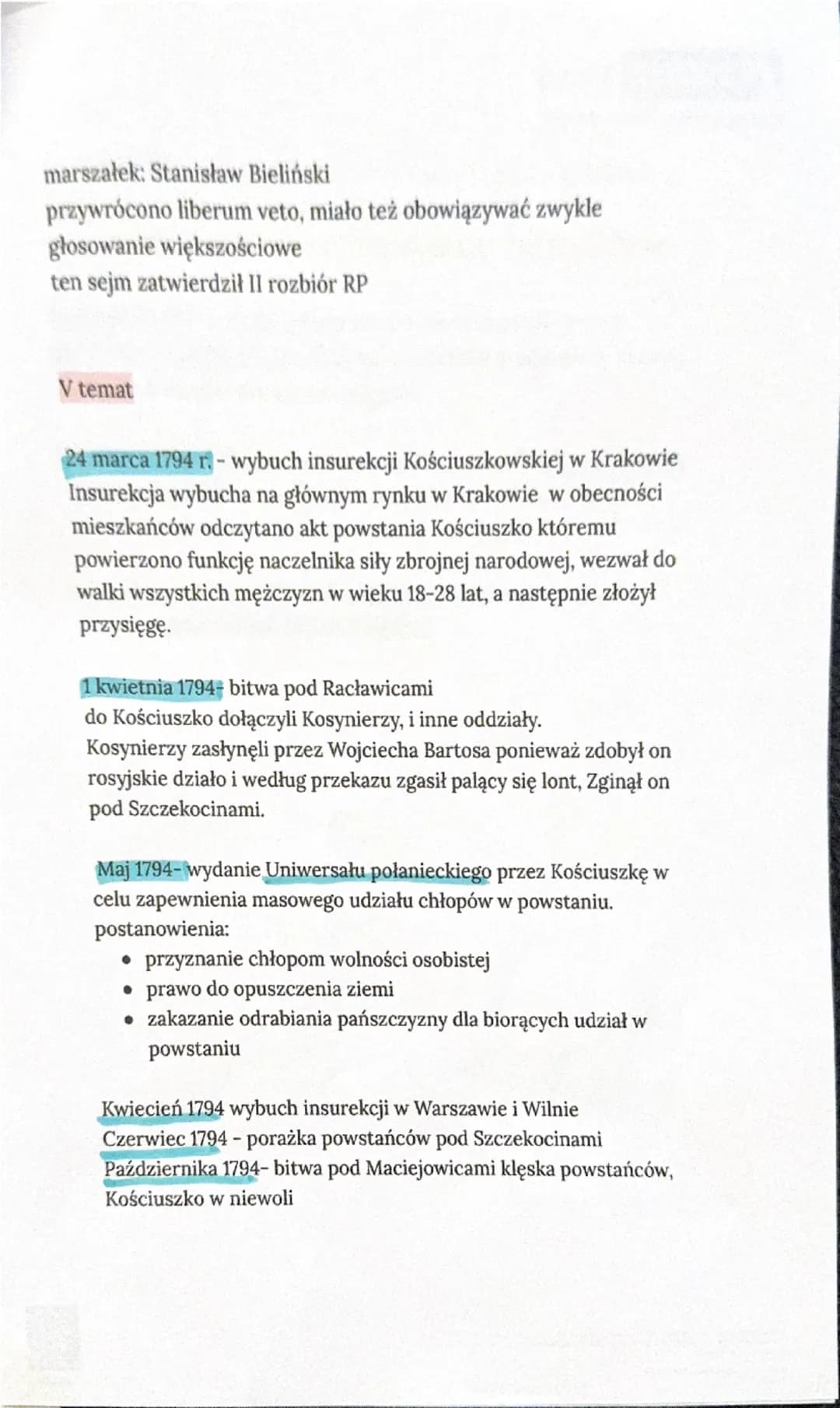 RPW XVIII w.
1 temat
1697- august II Mocny królem Polski ( doszło do podwójnej elekcji, w
Krakowie Koronował się i przyjął imię August II, u